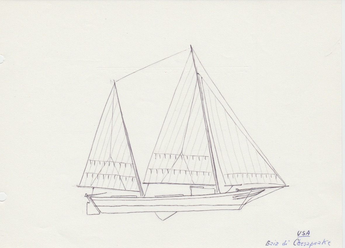 133 USA - Baia di Chesapeake - log brogan